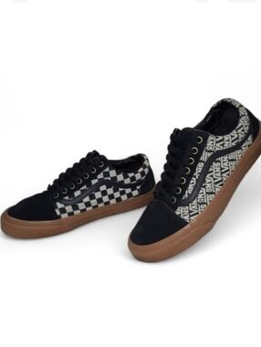 Vans Logo & Checker Sneakers